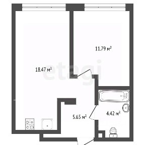 Продается 1-комн. квартира, 40,3 м²