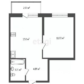 Продается 1-комн. квартира, 36 м²