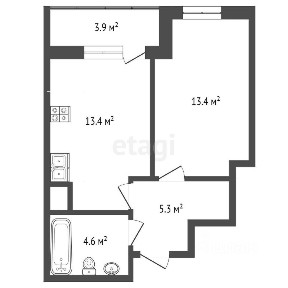 Продается 1-комн. квартира, 37 м²
