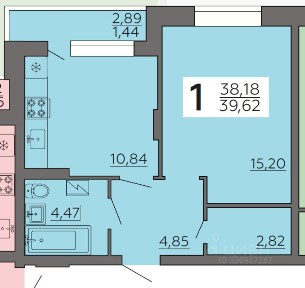 Сдается 1-комн. квартира, 40 м²