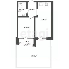 Продается 1-комн. квартира, 36,4 м²