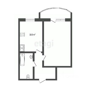 Продается 1-комн. квартира, 35,3 м²