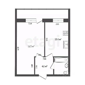 Продается 1-комн. квартира, 34 м²