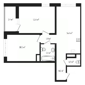 Продается 2-комн. квартира, 50,3 м²