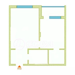 Продается 1-комн. квартира, 50,1 м²
