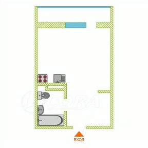 Продается студия, 18 м²