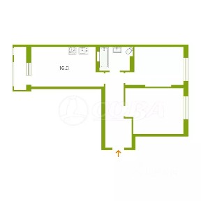 Продается 2-комн. квартира, 60,6 м²