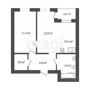 Продается 2-комн. квартира, 53,4 м²