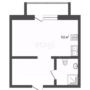 Продается студия, 32,9 м²