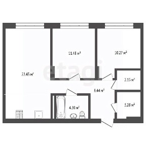 Продается 2-комн. квартира, 62,5 м²