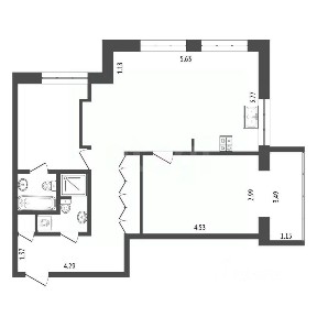 Продается 2-комн. квартира, 63,8 м²
