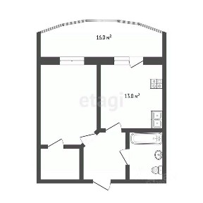 Продается 1-комн. квартира, 44,8 м²