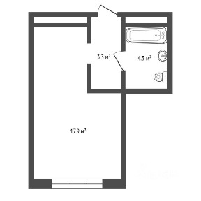 Продается студия, 25,5 м²