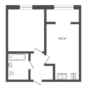 Продается 1-комн. квартира, 40,2 м²
