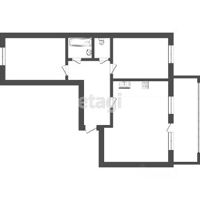 Продается 2-комн. квартира, 57,4 м²