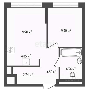 Продается 1-комн. квартира, 36,32 м²
