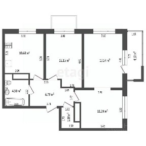 Продается 3-комн. квартира, 60,1 м²
