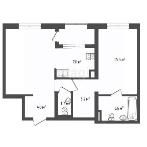 Продается 2-комн. квартира, 60,2 м²