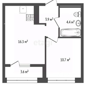Продается 1-комн. квартира, 35,2 м²