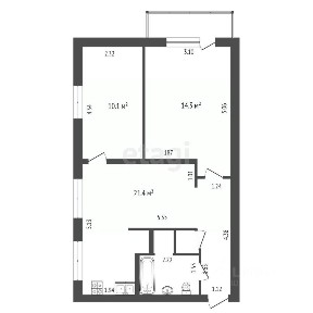 Продается 2-комн. квартира, 50,5 м²