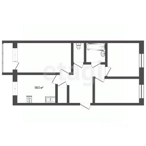 Продается 3-комн. квартира, 54,2 м²