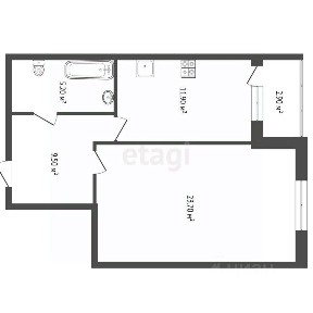 Продается 1-комн. квартира, 49,8 м²