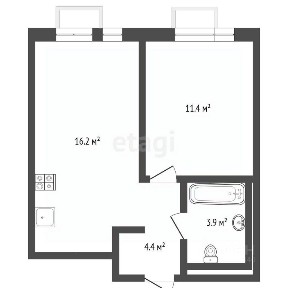 Продается 1-комн. квартира, 37,5 м²