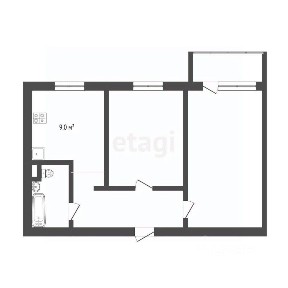Продается 2-комн. квартира, 50,7 м²