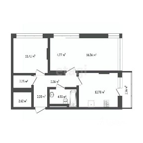 Продается 2-комн. квартира, 61,8 м²