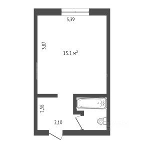 Продается студия, 11,9 м²