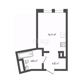 Продается студия, 27,1 м²