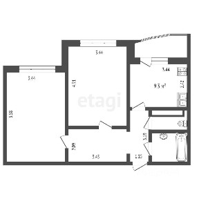 Продается 2-комн. квартира, 62,2 м²