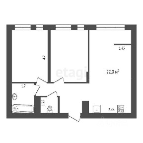 Продается 2-комн. квартира, 62 м²