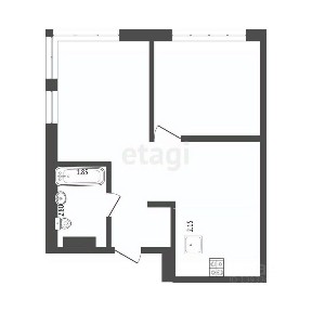 Продается 1-комн. квартира, 44,2 м²