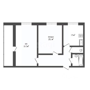 Продается 2-комн. квартира, 53,6 м²