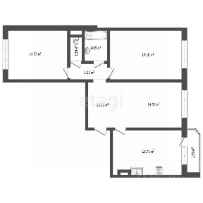 Продается 3-комн. квартира, 86 м²