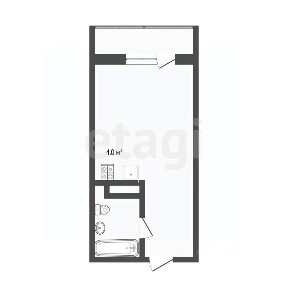Продается студия, 24,4 м²