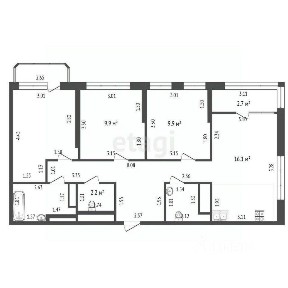 Продается 3-комн. квартира, 74,9 м²