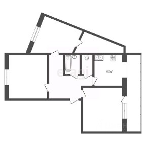 Продается 3-комн. квартира, 57,6 м²