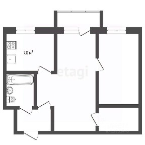 Продается 2-комн. квартира, 43 м²
