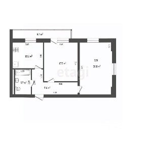 Продается 2-комн. квартира, 63,2 м²