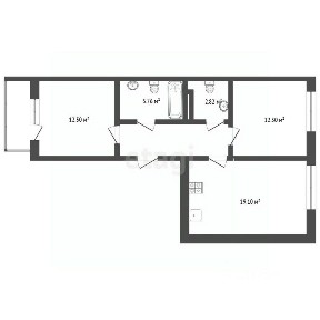 Продается 2-комн. квартира, 61,2 м²