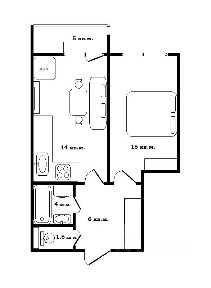 Продается 1-комн. квартира, 40,5 м²