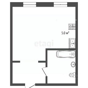 Продается студия, 27 м²