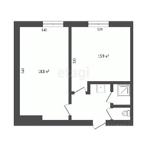 Продается 1-комн. квартира, 32,7 м²