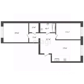 Продается 2-комн. квартира, 70 м²