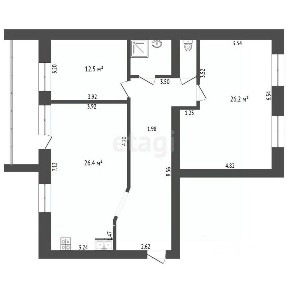 Продается 3-комн. квартира, 91,6 м²