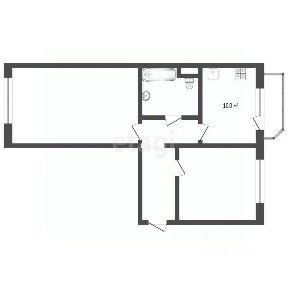 Продается 2-комн. квартира, 56,5 м²