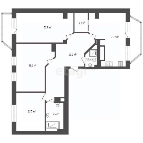 Продается 3-комн. квартира, 117 м²