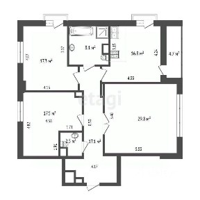 Продается 3-комн. квартира, 109,1 м²